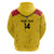 Colombia Football Custom Zip Hoodie 2026 Butterflies Orange-barred Sulphur - Wonder Print Shop