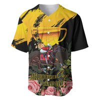 Personalised Australia Melbourne Cup Day Baseball Jersey Horse Racing Trophy With Roses - Wonder Print Shop