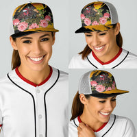 Australia Melbourne Cup Day Baseball Net Cap Horse Racing Trophy With Roses - Wonder Print Shop