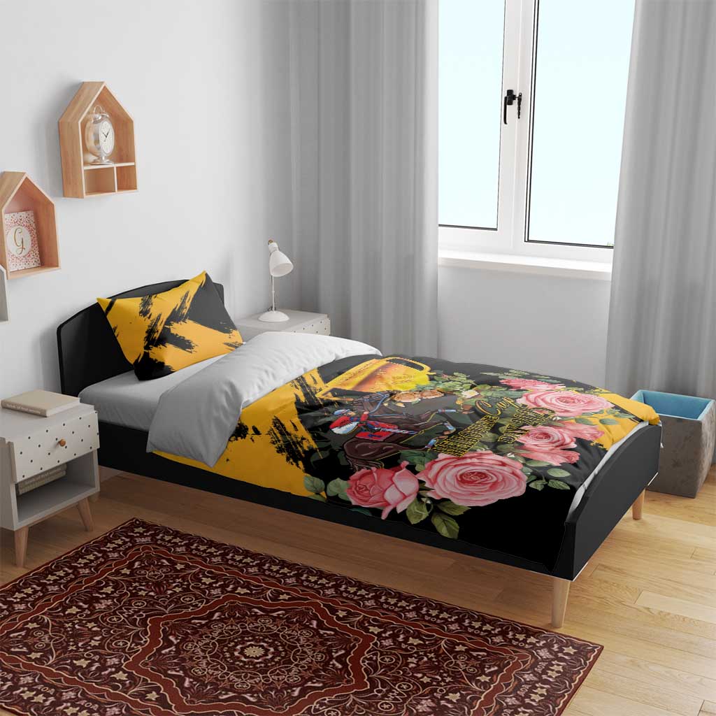 Australia Melbourne Cup Day Bedding Set Horse Racing Trophy With Roses - Wonder Print Shop