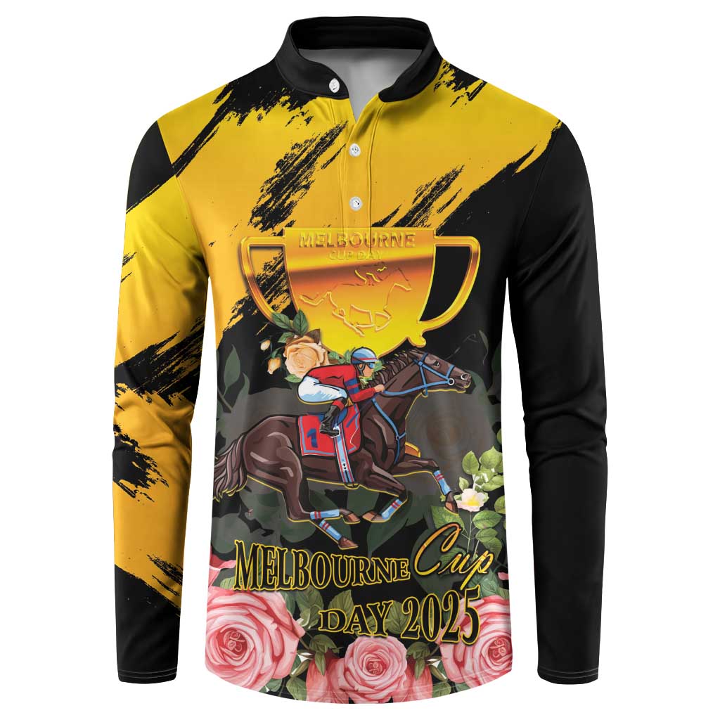 Personalised Australia Melbourne Cup Day Button Sweatshirt Horse Racing Trophy With Roses - Wonder Print Shop