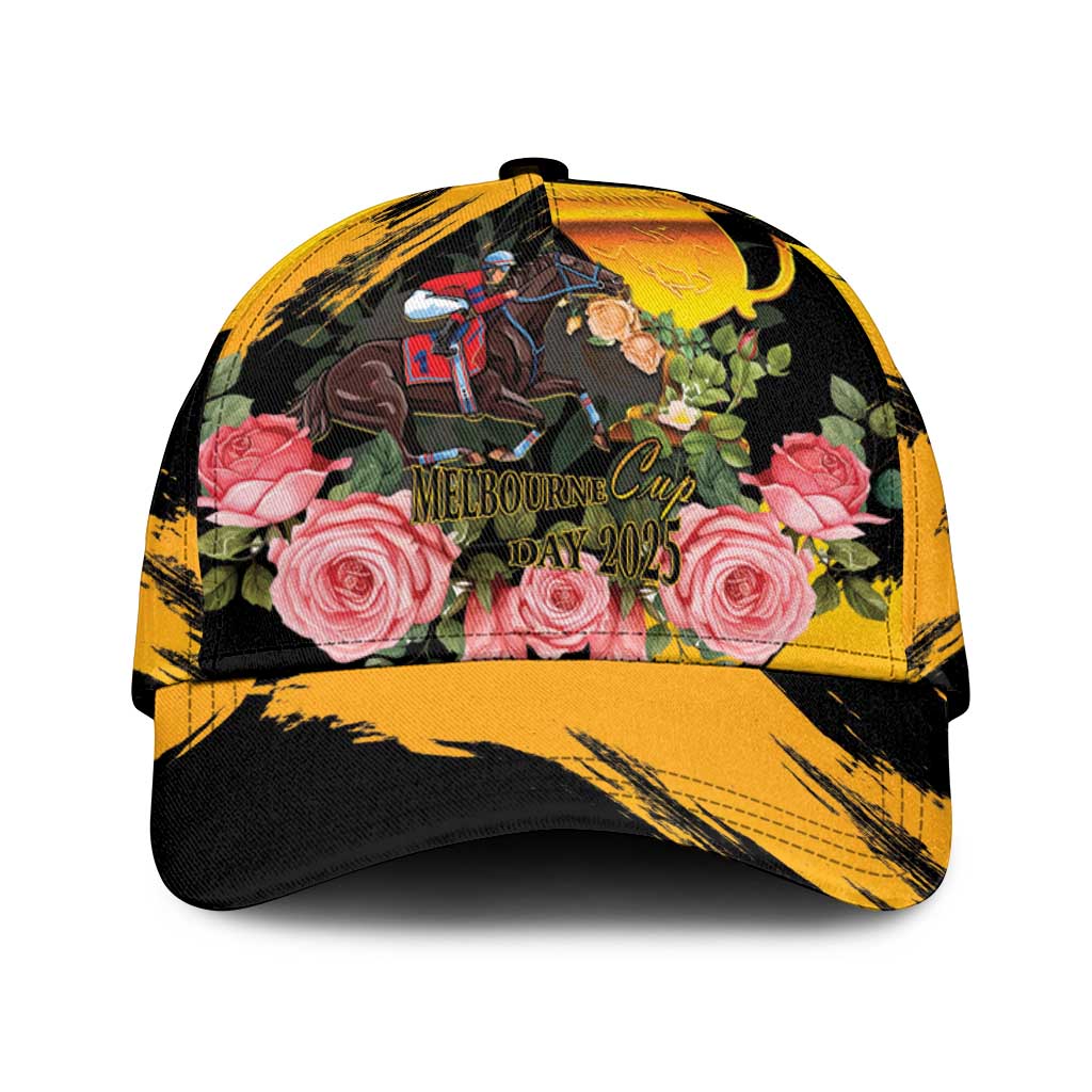 Australia Melbourne Cup Day Classic Cap Horse Racing Trophy With Roses - Wonder Print Shop