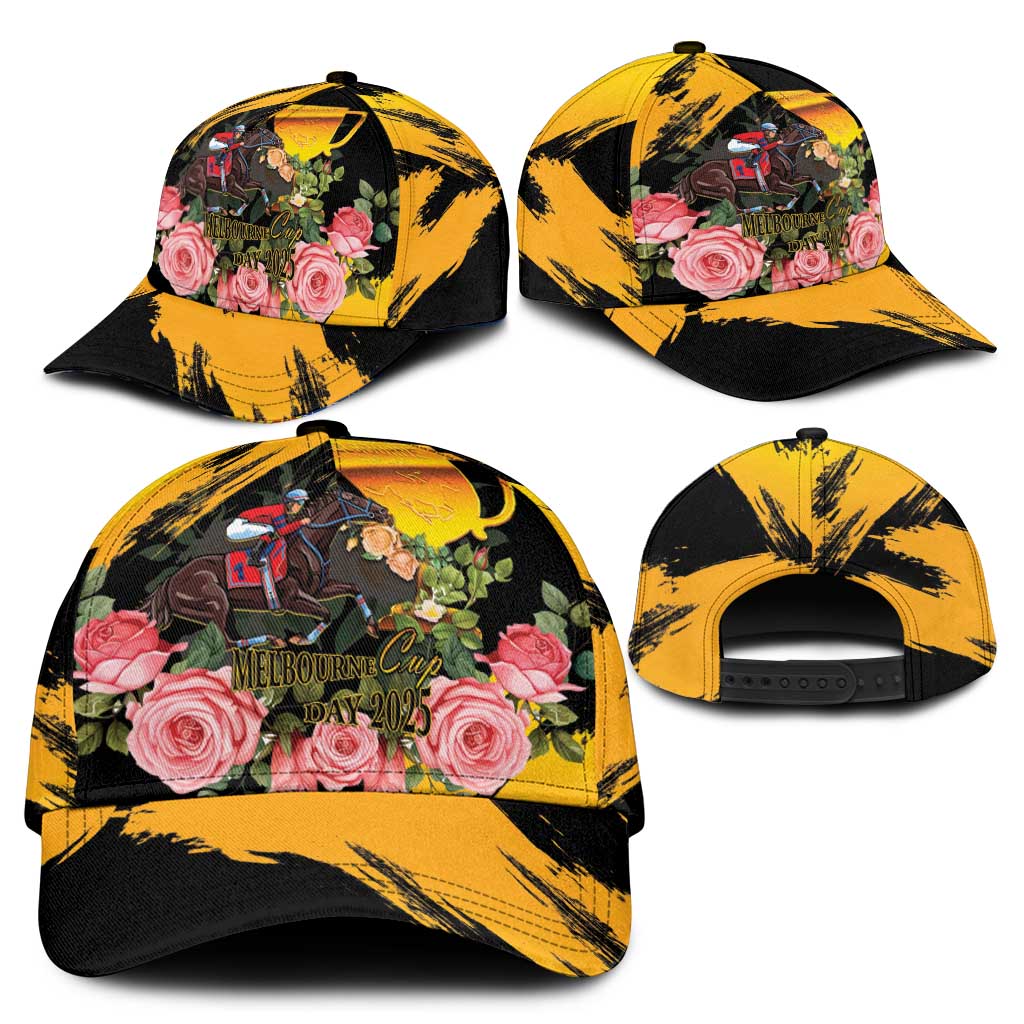 Australia Melbourne Cup Day Classic Cap Horse Racing Trophy With Roses - Wonder Print Shop