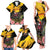 Personalised Australia Melbourne Cup Day Family Matching Tank Maxi Dress and Hawaiian Shirt Horse Racing Trophy With Roses - Wonder Print Shop