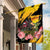 Australia Melbourne Cup Day Garden Flag Horse Racing Trophy With Roses - Wonder Print Shop