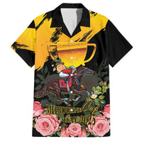 Personalised Australia Melbourne Cup Day Hawaiian Shirt Horse Racing Trophy With Roses - Wonder Print Shop