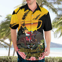 Personalised Australia Melbourne Cup Day Hawaiian Shirt Horse Racing Trophy With Roses - Wonder Print Shop
