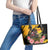 Australia Melbourne Cup Day Leather Tote Bag Horse Racing Trophy With Roses - Wonder Print Shop