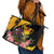 Australia Melbourne Cup Day Leather Tote Bag Horse Racing Trophy With Roses - Wonder Print Shop