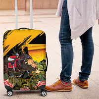 Australia Melbourne Cup Day Luggage Cover Horse Racing Trophy With Roses - Wonder Print Shop