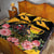 Australia Melbourne Cup Day Quilt Bed Set Horse Racing Trophy With Roses - Wonder Print Shop