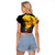 Personalised Australia Melbourne Cup Day Raglan Cropped T Shirt Horse Racing Trophy With Roses - Wonder Print Shop