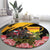 Australia Melbourne Cup Day Round Carpet Horse Racing Trophy With Roses - Wonder Print Shop