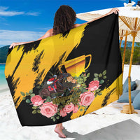 Australia Melbourne Cup Day Sarong Horse Racing Trophy With Roses - Wonder Print Shop