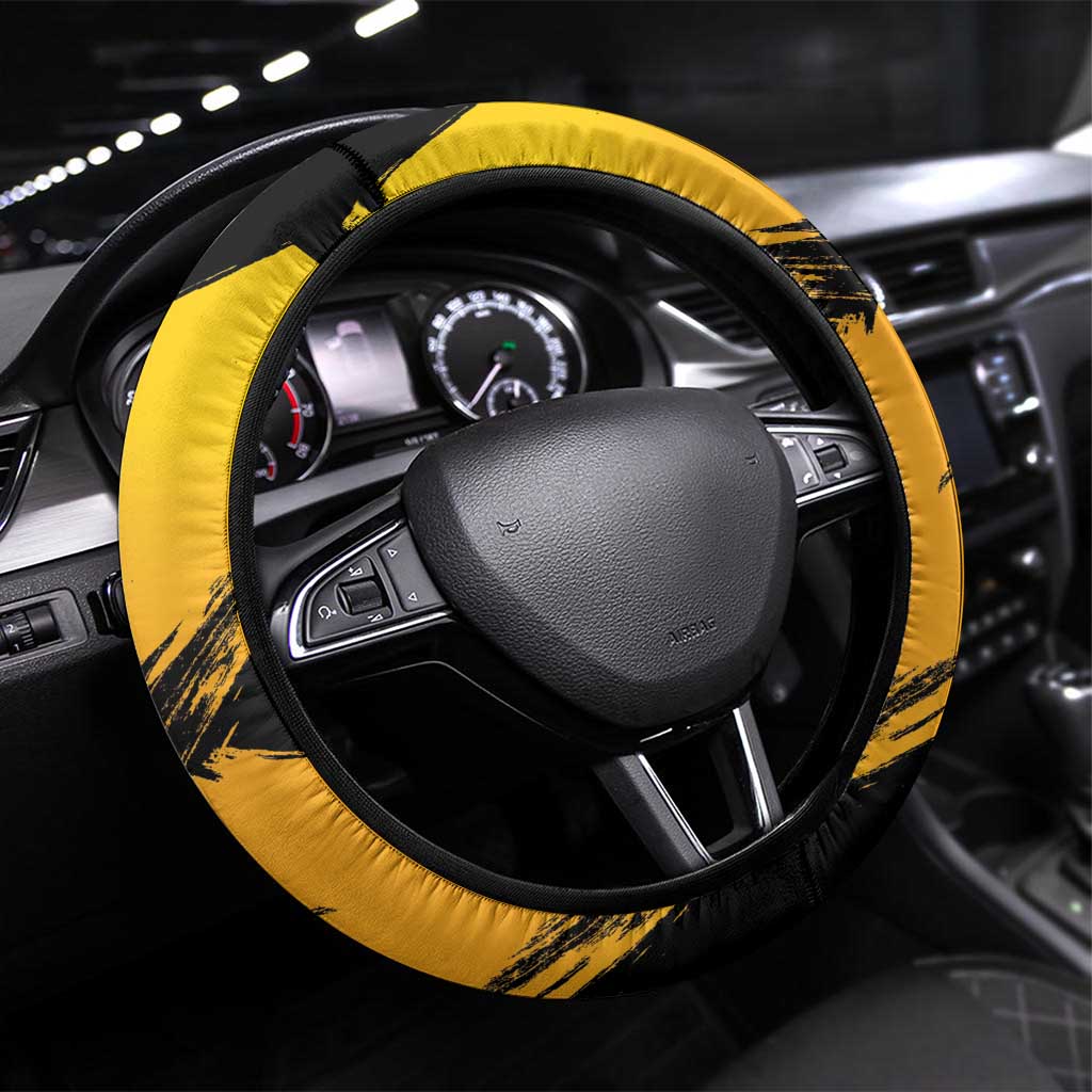 Australia Melbourne Cup Day Steering Wheel Cover Horse Racing Trophy With Roses - Wonder Print Shop