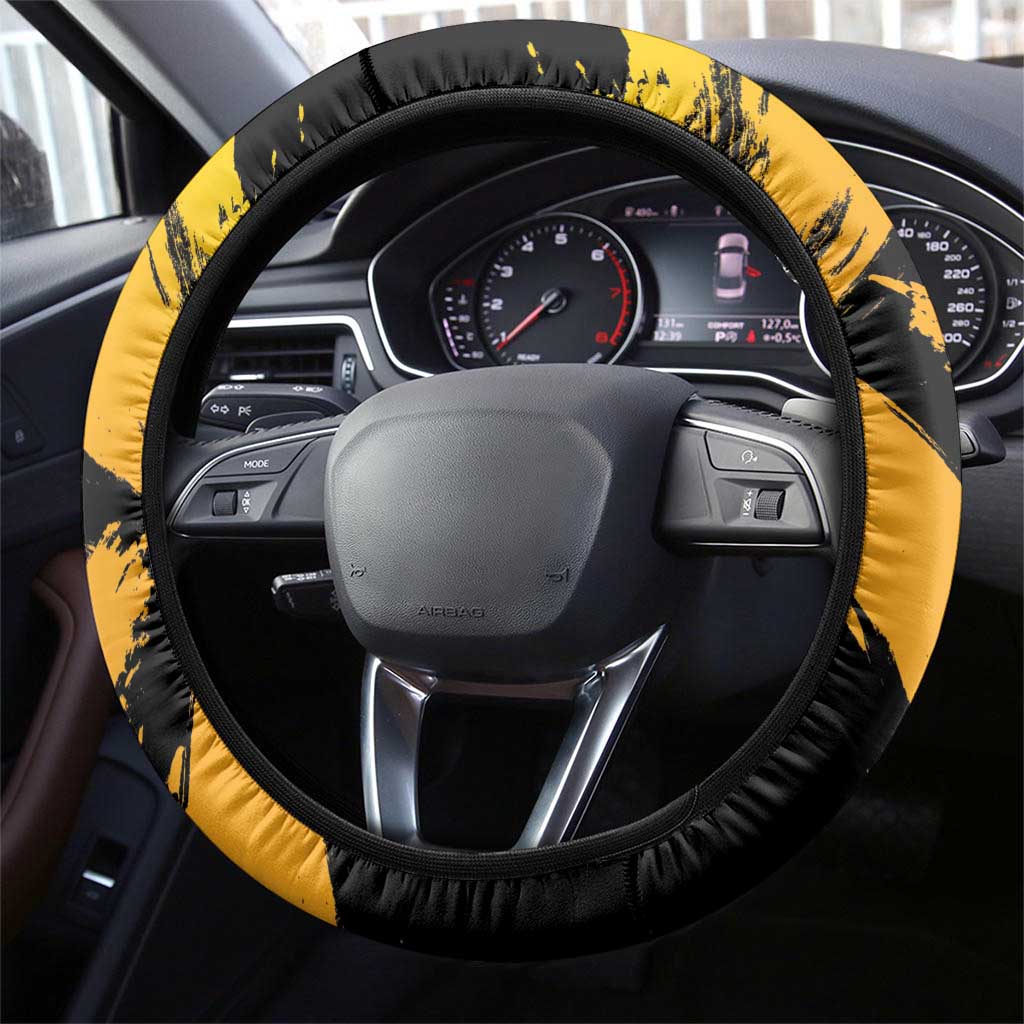 Australia Melbourne Cup Day Steering Wheel Cover Horse Racing Trophy With Roses - Wonder Print Shop