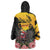 Personalised Australia Melbourne Cup Day Wearable Blanket Hoodie Horse Racing Trophy With Roses - Wonder Print Shop