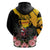 Personalised Australia Melbourne Cup Day Zip Hoodie Horse Racing Trophy With Roses - Wonder Print Shop