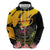 Personalised Australia Melbourne Cup Day Zip Hoodie Horse Racing Trophy With Roses - Wonder Print Shop