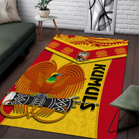 Papua New Guinea Rugby Area Rug 2023 Go Kumuls Pacific Dynamic Style - Wonder Print Shop