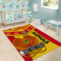 Papua New Guinea Rugby Area Rug 2023 Go Kumuls Pacific Dynamic Style - Wonder Print Shop
