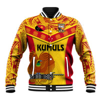 Custom Papua New Guinea Rugby Baseball Jacket 2023 Go Kumuls Pacific Dynamic Style - Wonder Print Shop