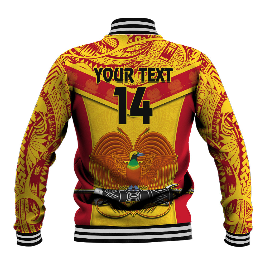 Custom Papua New Guinea Rugby Baseball Jacket 2023 Go Kumuls Pacific Dynamic Style - Wonder Print Shop