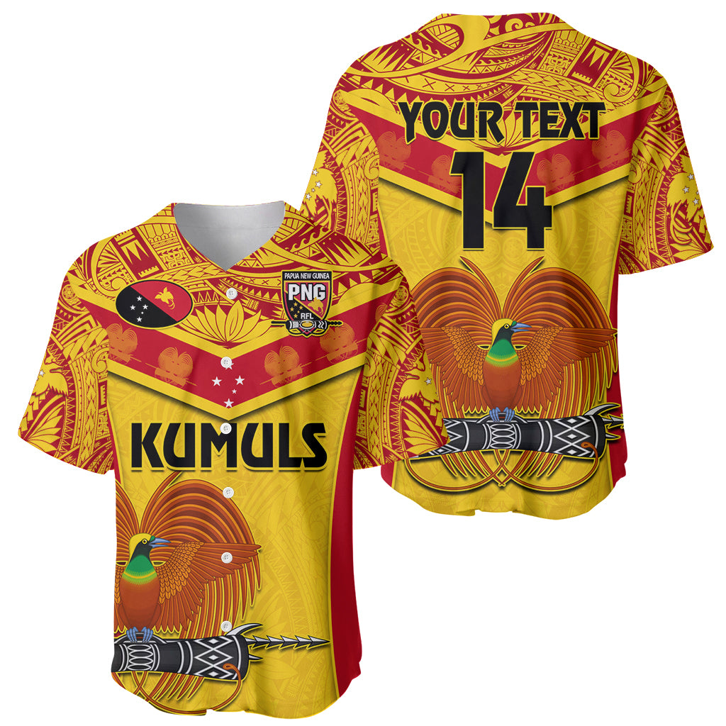 Custom Papua New Guinea Rugby Baseball Jersey 2023 Go Kumuls Pacific Dynamic Style - Wonder Print Shop