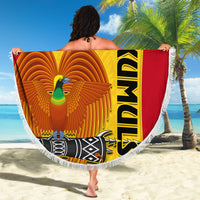 Custom Papua New Guinea Rugby Beach Blanket 2023 Go Kumuls Pacific Dynamic Style - Wonder Print Shop