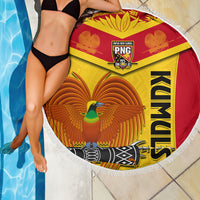 Papua New Guinea Rugby Beach Blanket 2023 Go Kumuls Pacific Dynamic Style - Wonder Print Shop