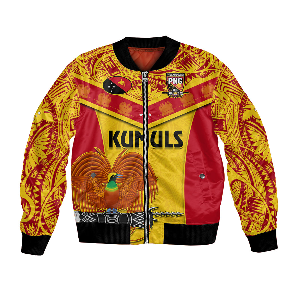 Custom Papua New Guinea Rugby Bomber Jacket 2023 Go Kumuls Pacific Dynamic Style - Wonder Print Shop