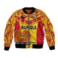 Custom Papua New Guinea Rugby Bomber Jacket 2023 Go Kumuls Pacific Dynamic Style - Wonder Print Shop