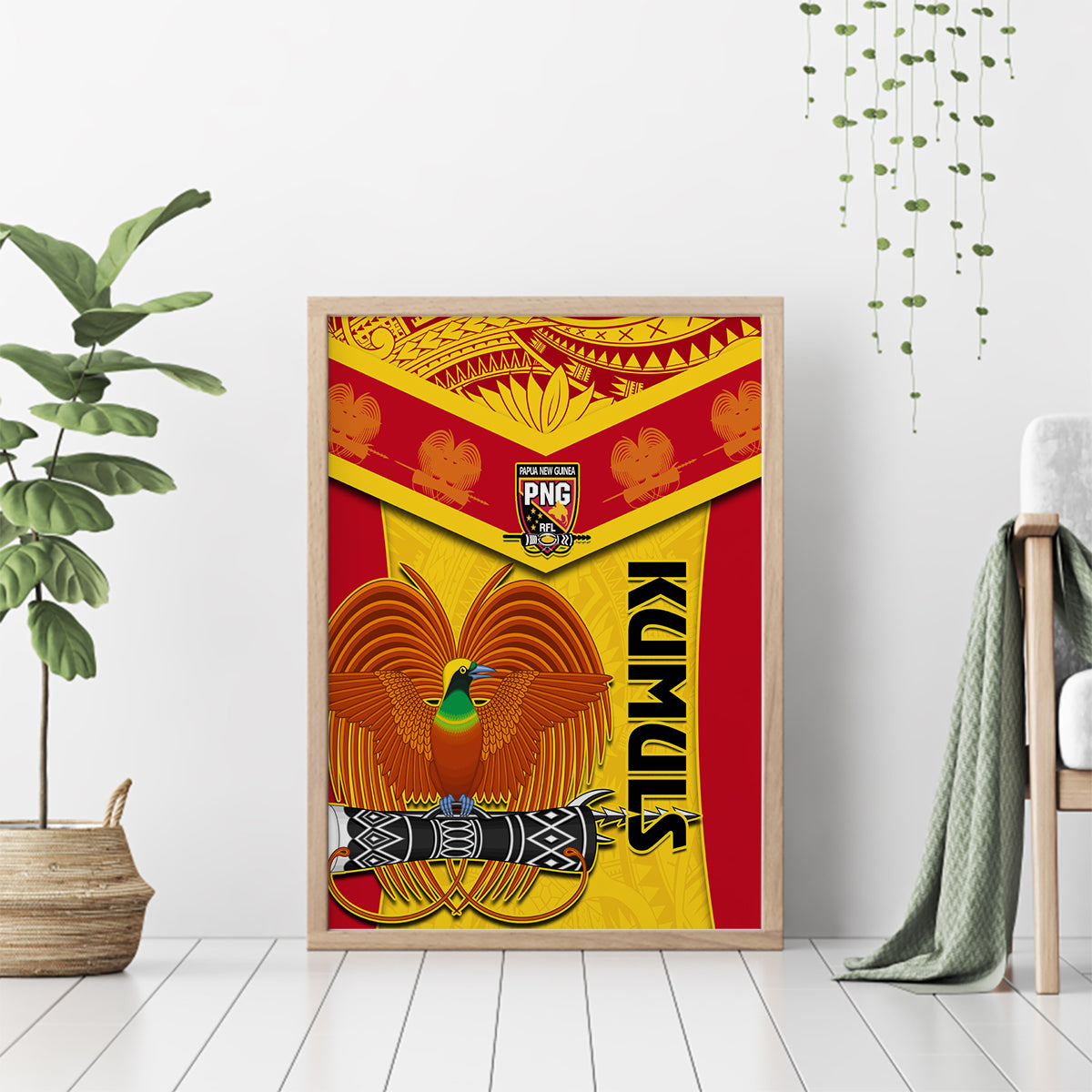 Papua New Guinea Rugby Canvas Wall Art 2023 Go Kumuls Pacific Dynamic Style - Wonder Print Shop