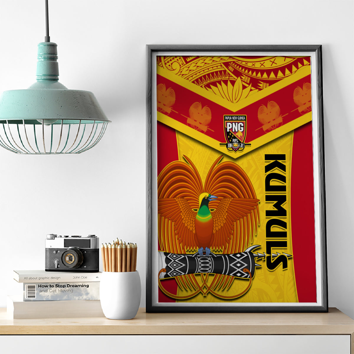 Custom Papua New Guinea Rugby Canvas Wall Art 2023 Go Kumuls Pacific Dynamic Style - Wonder Print Shop