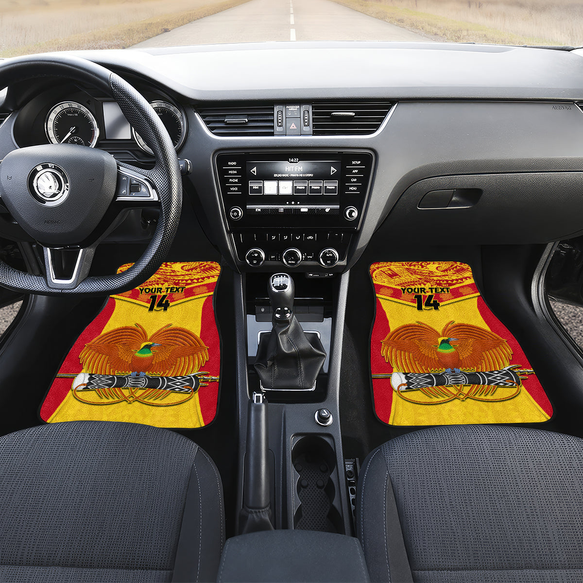 Custom Papua New Guinea Rugby Car Mats 2023 Go Kumuls Pacific Dynamic Style - Wonder Print Shop