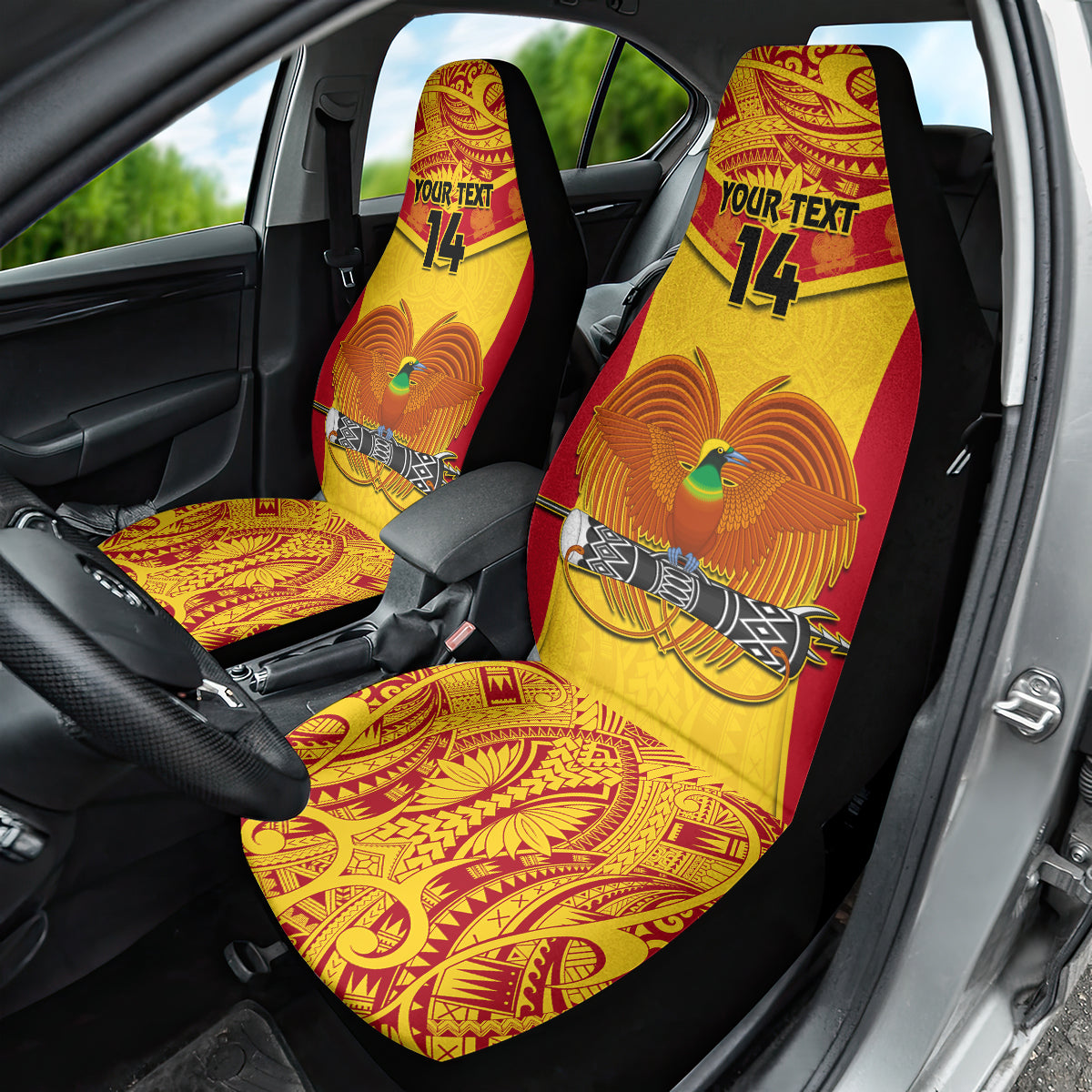 Custom Papua New Guinea Rugby Car Seat Cover 2023 Go Kumuls Pacific Dynamic Style - Wonder Print Shop