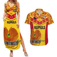 Custom Papua New Guinea Rugby Couples Matching Summer Maxi Dress and Hawaiian Shirt 2023 Go Kumuls Pacific Dynamic Style - Wonder Print Shop