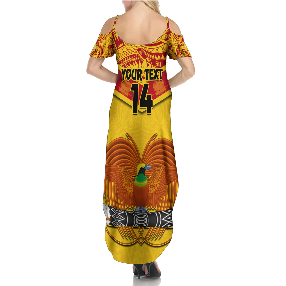 Custom Papua New Guinea Rugby Family Matching Summer Maxi Dress and Hawaiian Shirt 2023 Go Kumuls Pacific Dynamic Style - Wonder Print Shop