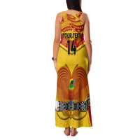 Custom Papua New Guinea Rugby Family Matching Tank Maxi Dress and Hawaiian Shirt 2023 Go Kumuls Pacific Dynamic Style - Wonder Print Shop