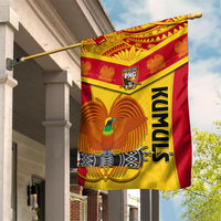 Custom Papua New Guinea Rugby Garden Flag 2023 Go Kumuls Pacific Dynamic Style - Wonder Print Shop