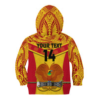 Custom Papua New Guinea Rugby Kid Hoodie 2023 Go Kumuls Pacific Dynamic Style - Wonder Print Shop