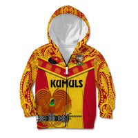 Custom Papua New Guinea Rugby Kid Hoodie 2023 Go Kumuls Pacific Dynamic Style - Wonder Print Shop