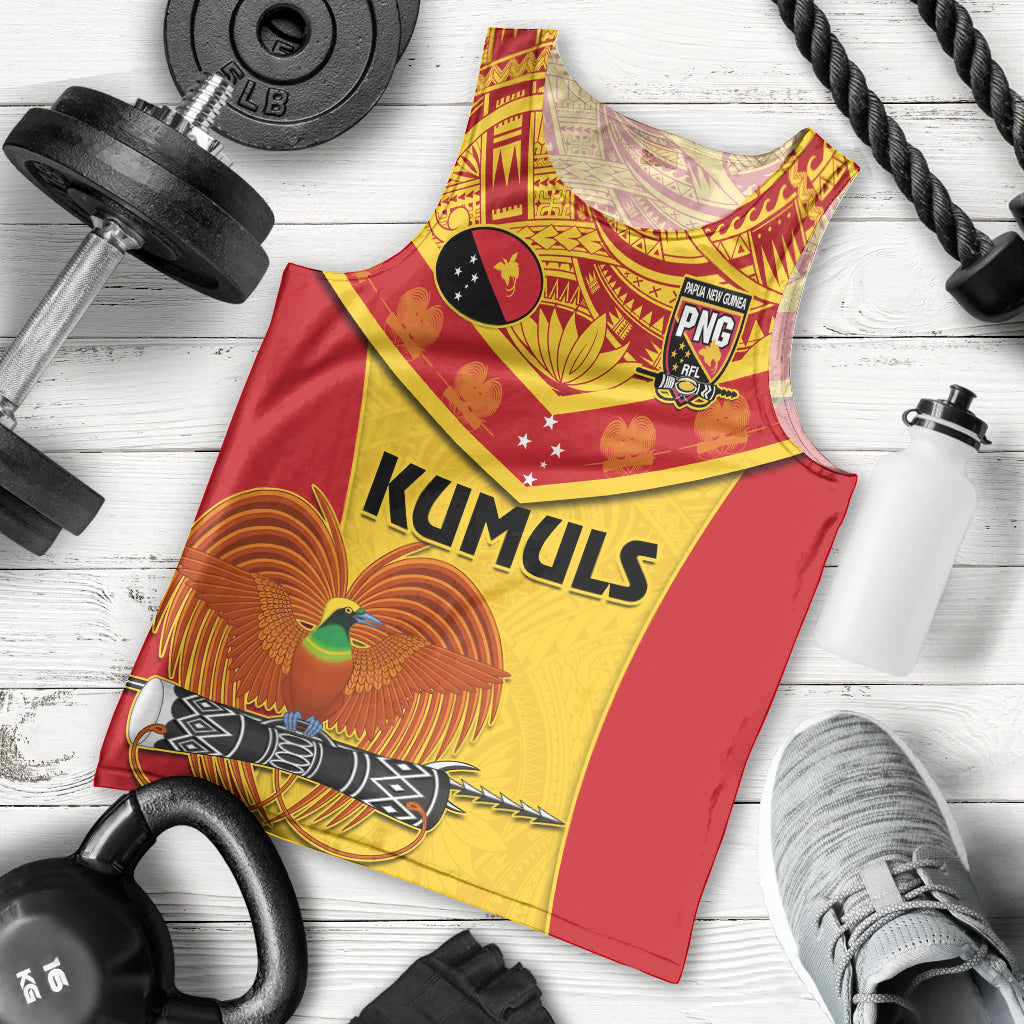 Custom Papua New Guinea Rugby Men Tank Top 2023 Go Kumuls Pacific Dynamic Style - Wonder Print Shop