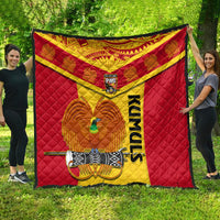 Custom Papua New Guinea Rugby Quilt 2023 Go Kumuls Pacific Dynamic Style - Wonder Print Shop