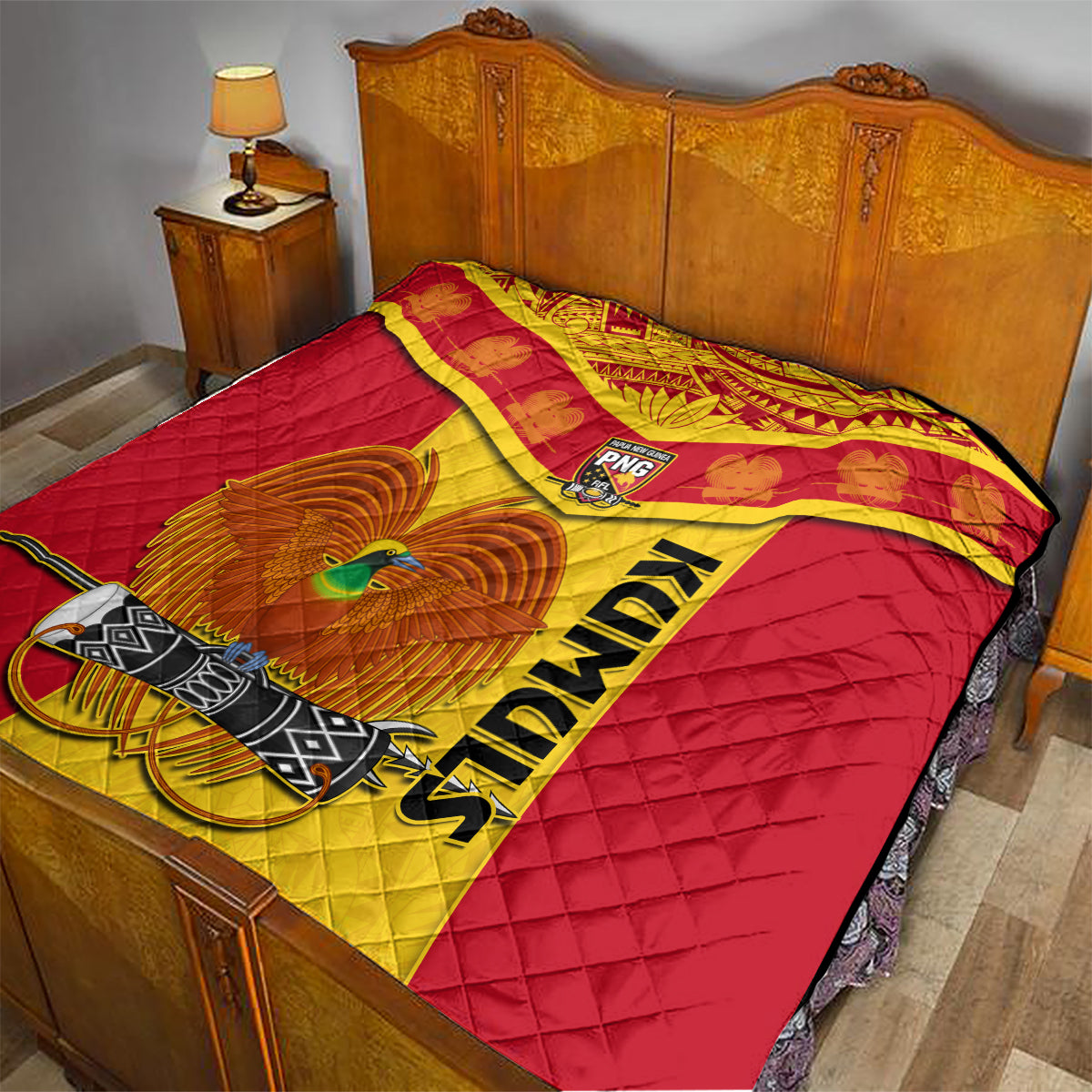 Custom Papua New Guinea Rugby Quilt 2023 Go Kumuls Pacific Dynamic Style - Wonder Print Shop