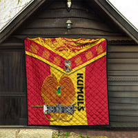 Papua New Guinea Rugby Quilt 2023 Go Kumuls Pacific Dynamic Style - Wonder Print Shop