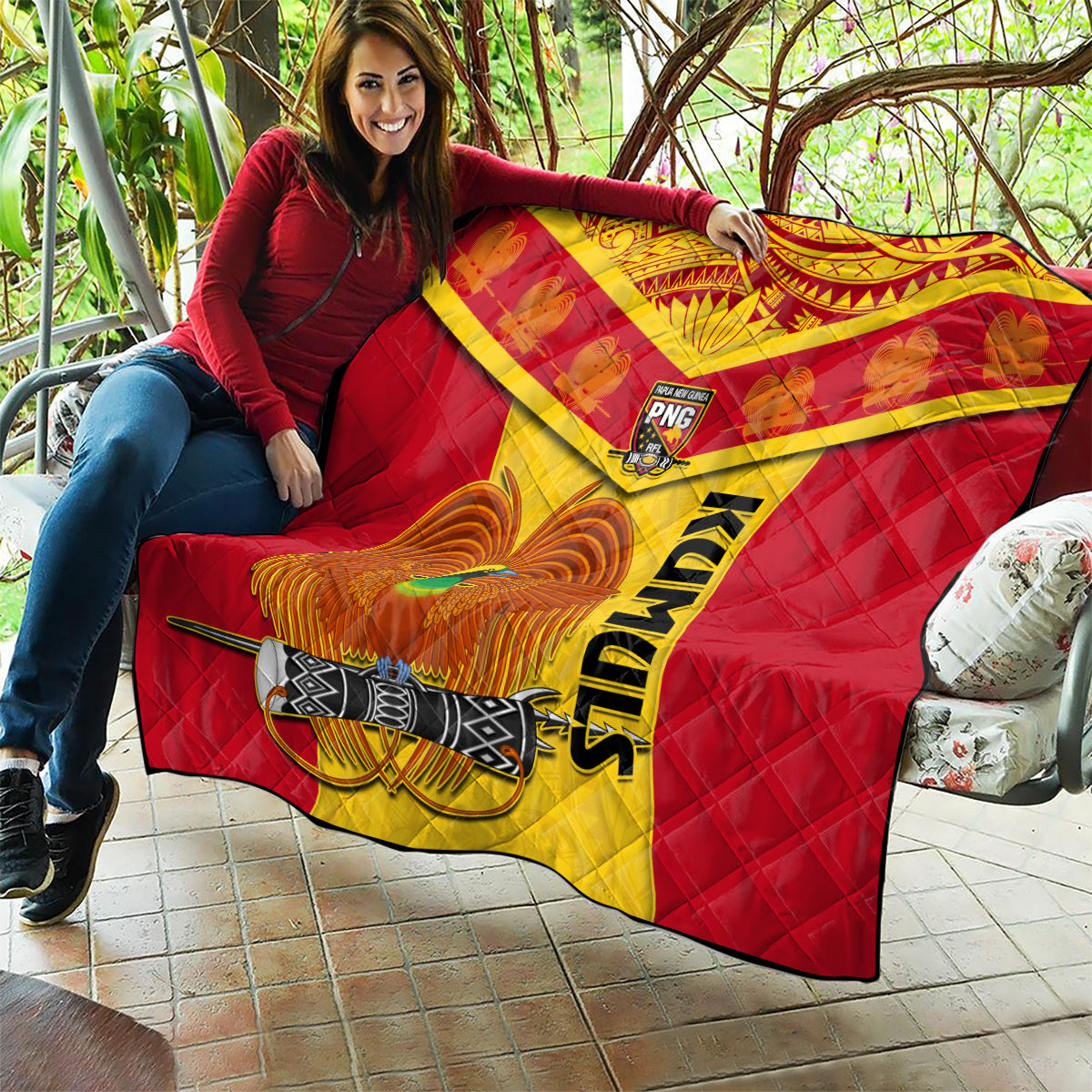 Custom Papua New Guinea Rugby Quilt 2023 Go Kumuls Pacific Dynamic Style - Wonder Print Shop