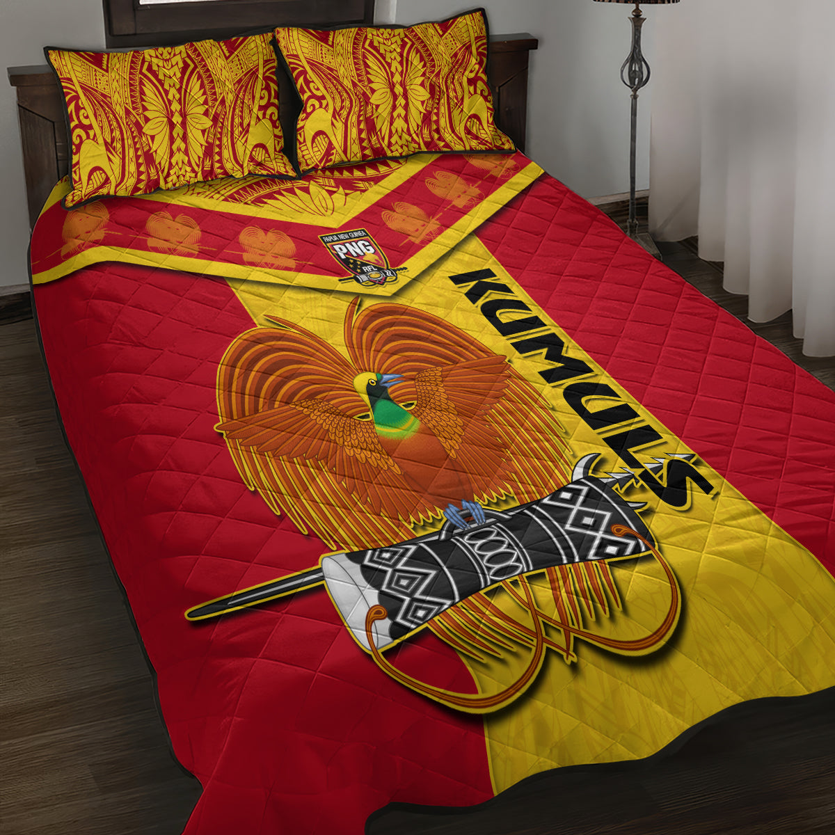Papua New Guinea Rugby Quilt Bed Set 2023 Go Kumuls Pacific Dynamic Style - Wonder Print Shop