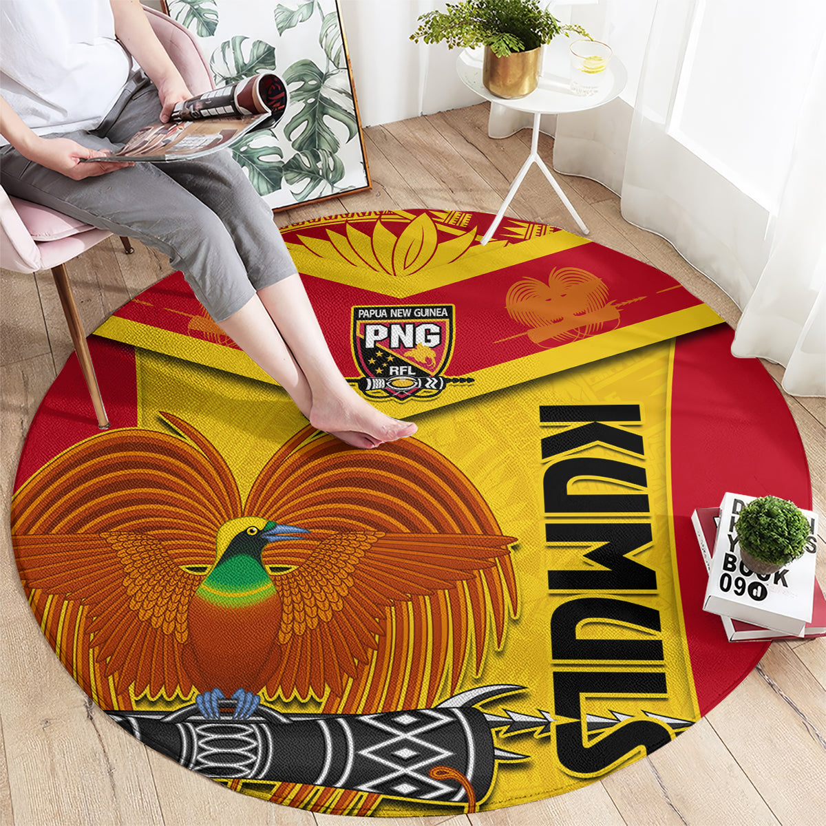 custom-papua-new-guinea-rugby-round-carpet-2023-go-kumuls-pacific-dynamic-style
