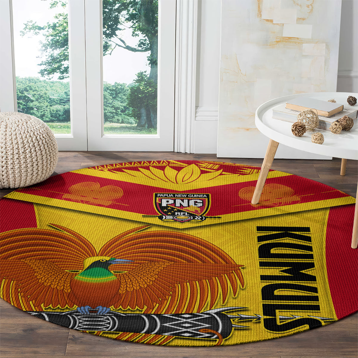 custom-papua-new-guinea-rugby-round-carpet-2023-go-kumuls-pacific-dynamic-style